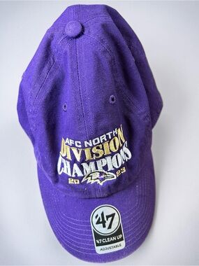 47 Purple Baltimore Ravens AFC North Division Champions Hat